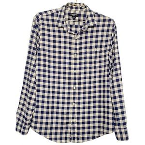 Claiborne Slim Fit Mens Checkered Button Up L